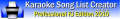 Karaoke Song List Creator Free Edition 2013