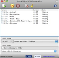 Free WMA to MP3 Changer screenshot