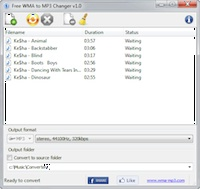 Free WMA to MP3 Changer screenshot